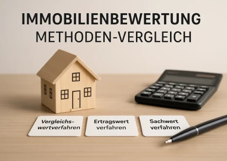 immobilienbewertung-methoden-vergleich. hier benötigen wir ein dezentes, seriöses und professionelles fotorealiustisches bild. je weniger text desto besser, einfach passend für einen ifnormativen Blogartikel