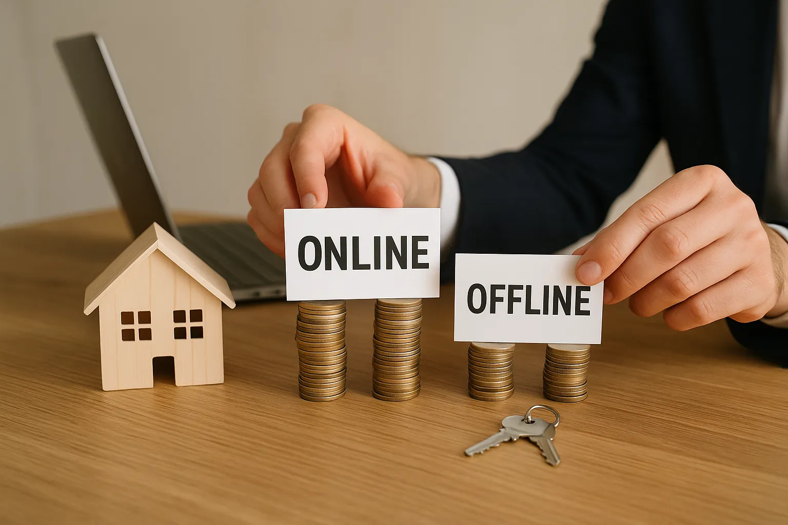 Immobilien vermarkten: Online vs. Offline Kosten verstehen